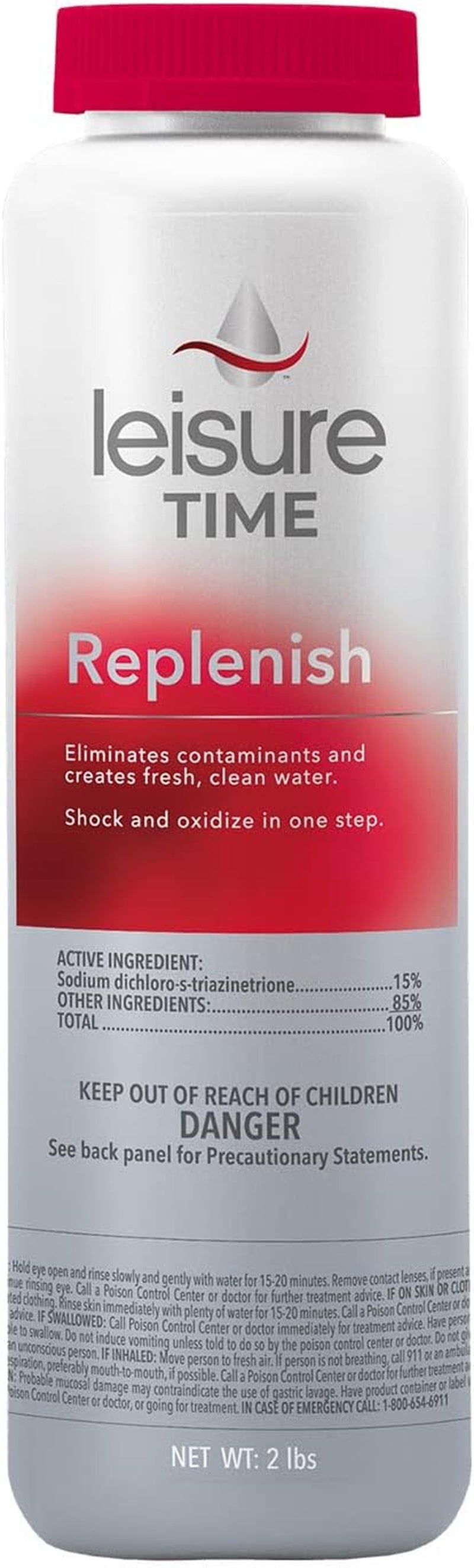 45310-02 Spa Replenish Shock Oxidizer for Spas and Hot Tubs, 2-Pounds, 2-Pack
