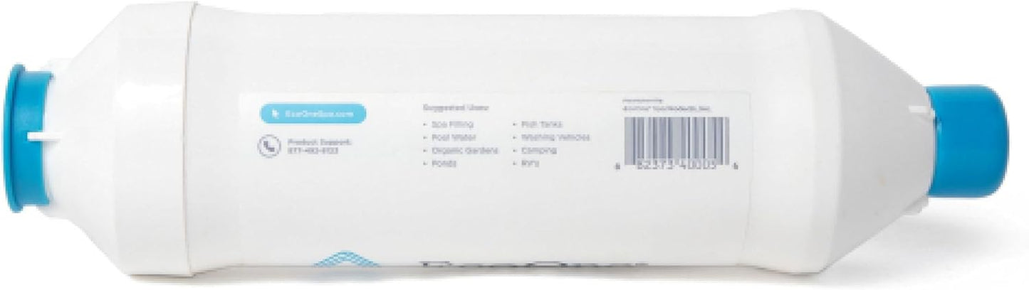 Hose Filter by | Advanced Purification Hard Water Filter for Garden Hose Application | Inline Dual Stage Natural Carbon Hose Filter for Filling Hot Tub & Spa | Filters up to 40,000 Gallons