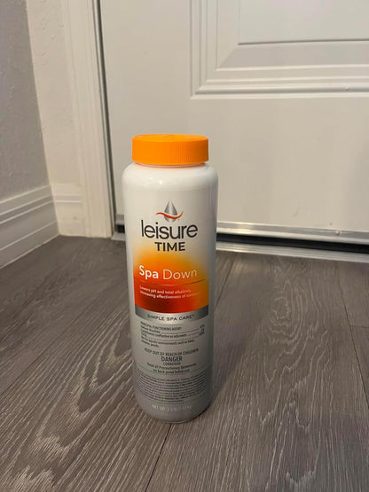 22338 Spa Down, Ph Reducer for Hot Tubs and Spas, Prevents Scaling and Clouding, Compatible with Various Sanitizers, 2.5Lbs