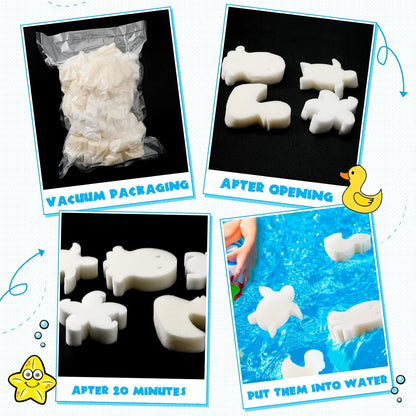 25 Pcs Oil Absorbing Sponge for Hot Tub Swimming Pool and Spa Hot Tub Accessories Oil Absorbing Sponge Remover Octopus Turtle Oil Scum Absorbing Filter Sponge(White)