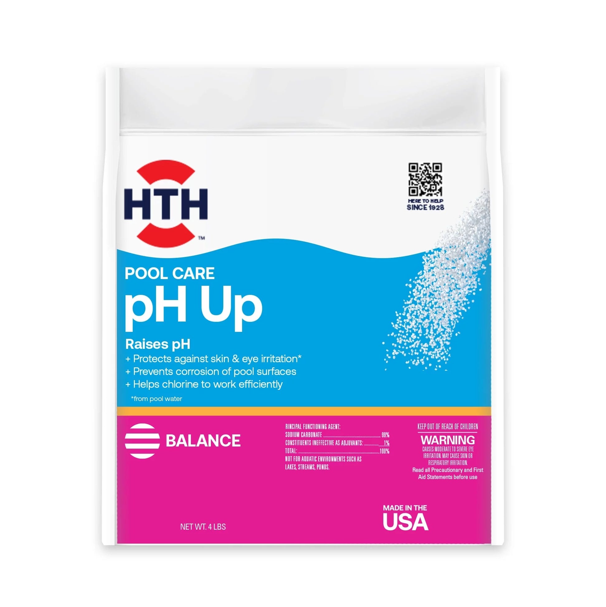 Pool Care Ph Up, Raises Ph, Swimming Pool Chemicals, Powder Chemical, 4 Lbs.