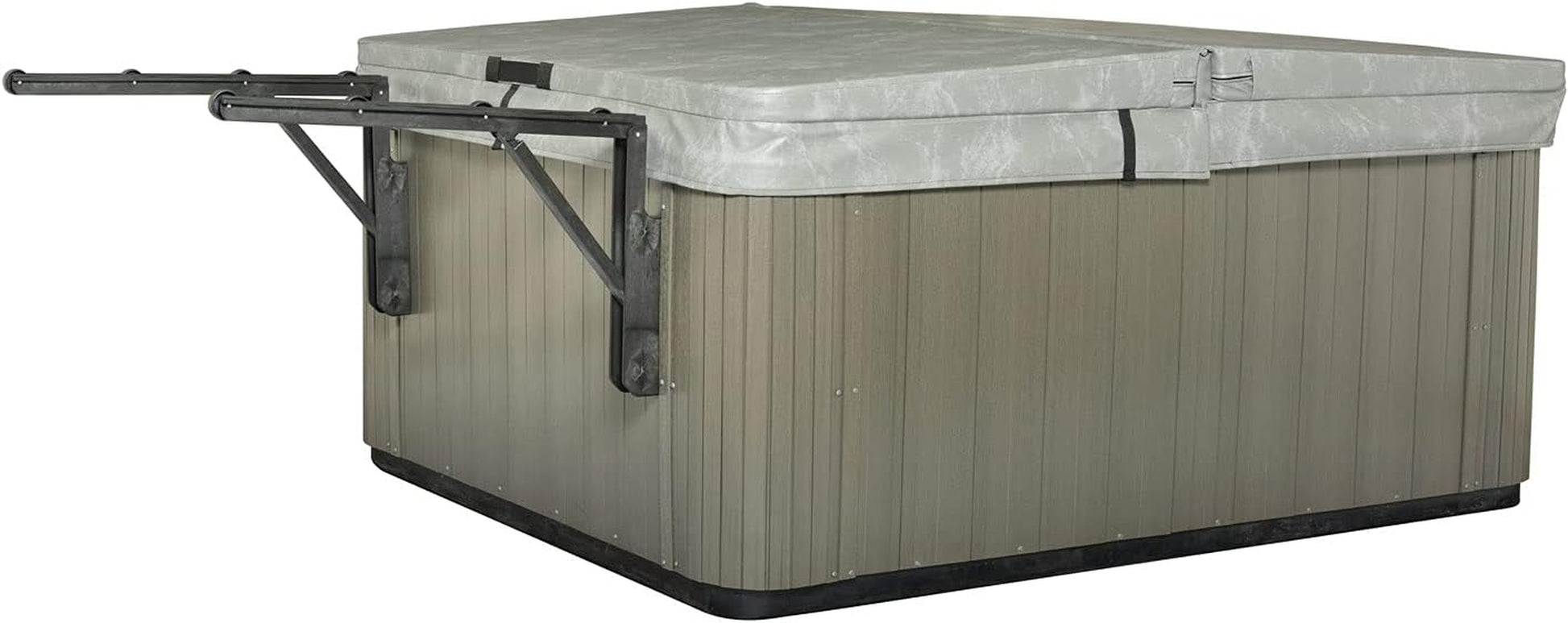 The Slider Spa Cover No-Lift Remover & Storage System - Dual Roller Retractable Arms