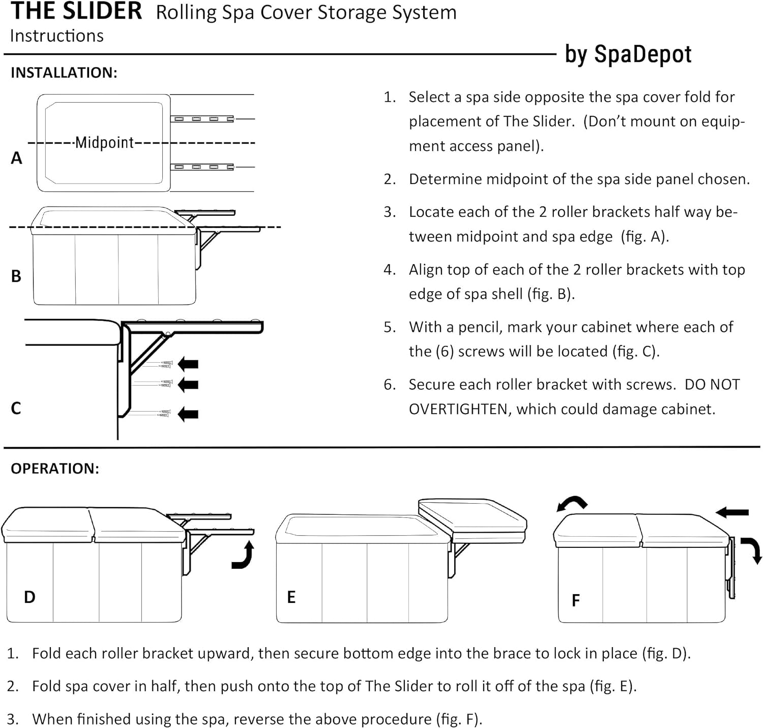 The Slider Spa Cover No-Lift Remover & Storage System - Dual Roller Retractable Arms