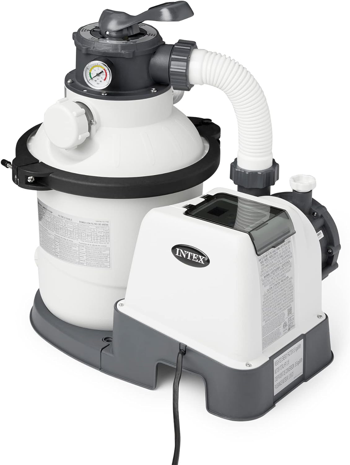 SX2800 Krystal Clear Sand Filter Pump for above Ground Pools: 2800 GPH Pump Flow Rate – Improved Circulation and Filtration – Easy Installation – Improved Water Clarity – Easy-To-Clean