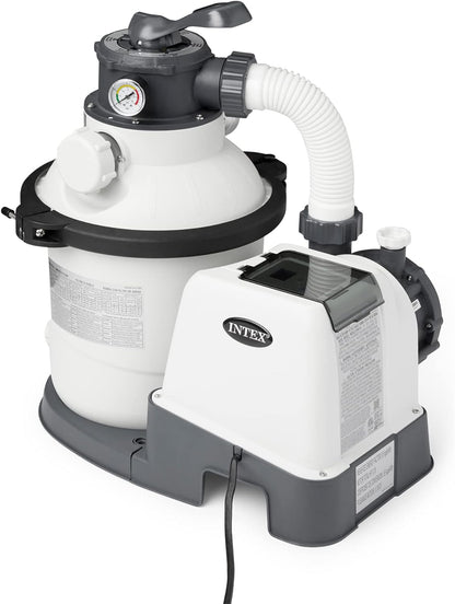 SX2800 Krystal Clear Sand Filter Pump for above Ground Pools: 2800 GPH Pump Flow Rate – Improved Circulation and Filtration – Easy Installation – Improved Water Clarity – Easy-To-Clean